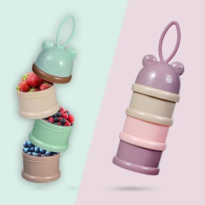 Baby Food Dispenser - Perjalanan - Dispenser Bubuk Sereal Penyimpanan
