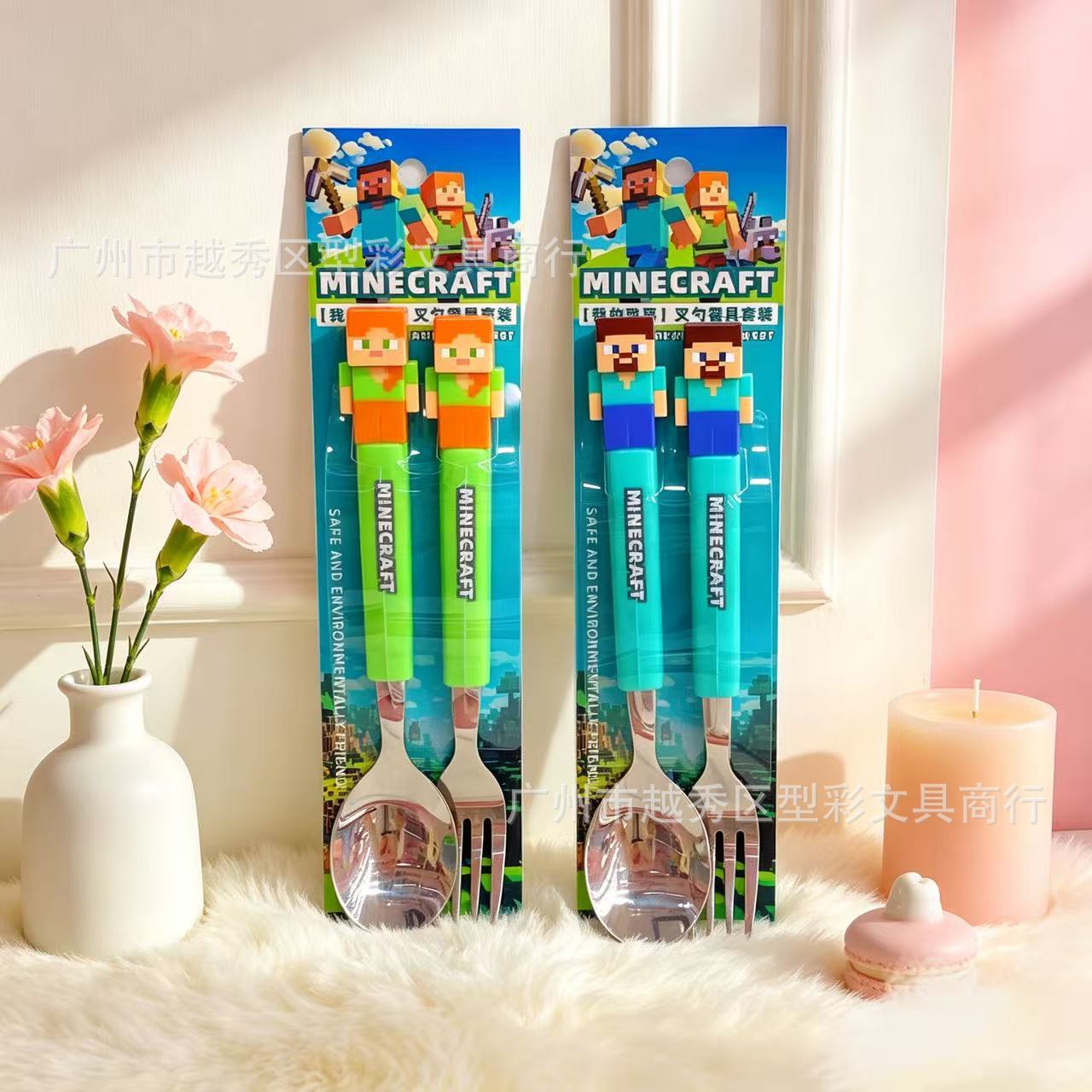 Weaning Spoon Set - Set Garpu Sendok Lucu untuk Anak-anak,