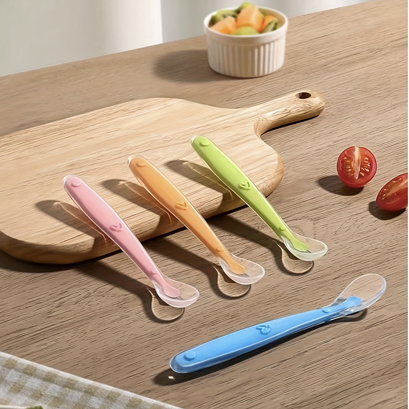 Baby Food Lunch - 1/2pcs Sendok Bayi Ujung Lembut Silikon,