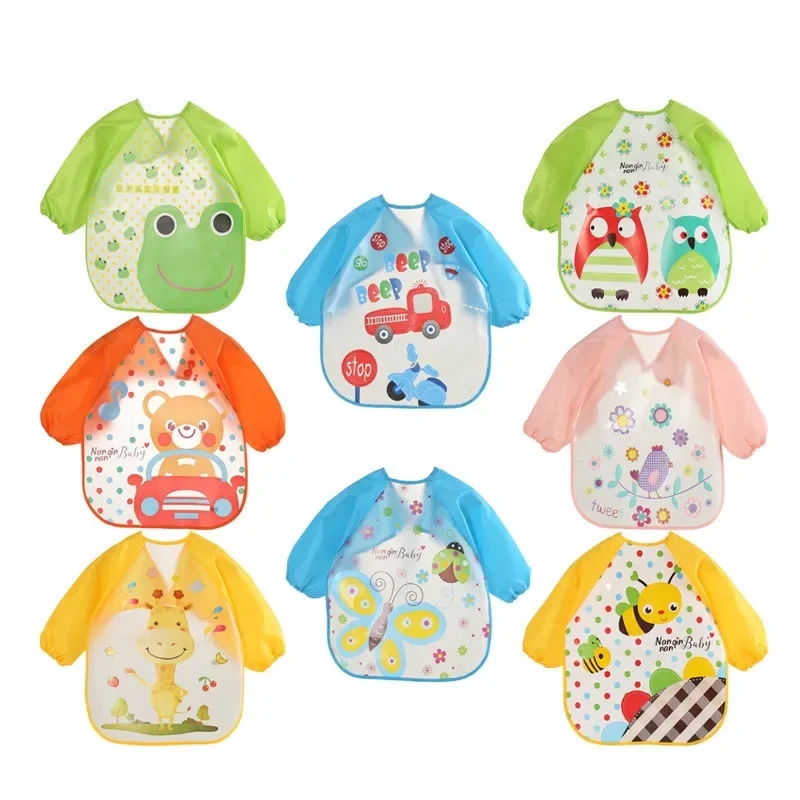 Baby Food Eat - Celemek lengan panjang bayi, pakaian syal