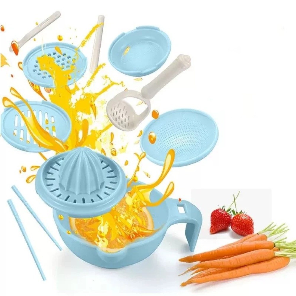 Baby Food Vegetables - Mangkuk Penggiling Makanan Bayi Warna Solid