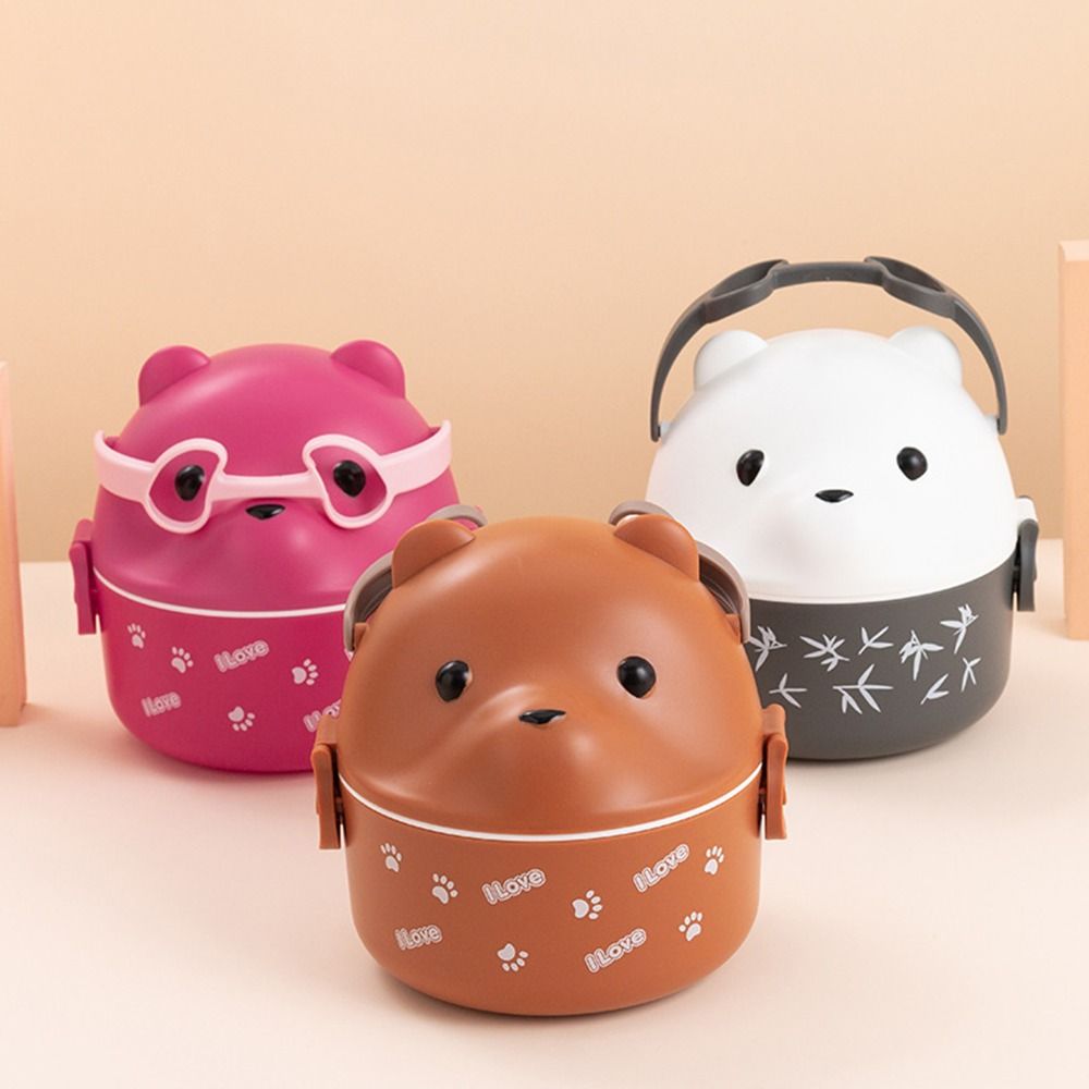 Baby Food Lunch - 1 buah kotak Bento termal beruang
