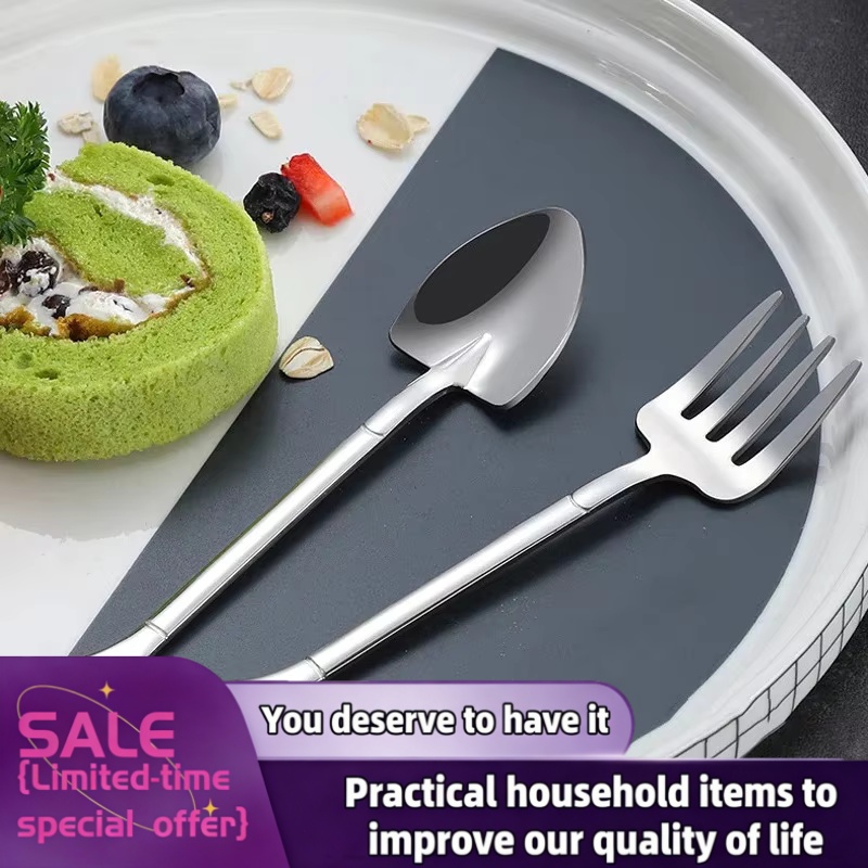 Weaning Spoon Set - Sendok Sekop Tebal Sendok Teh Baja