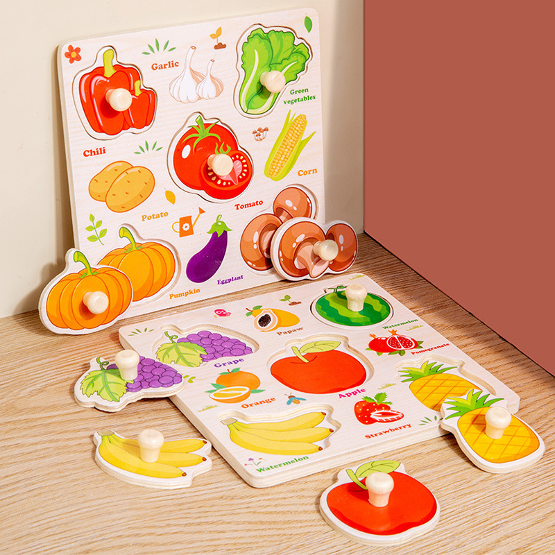 Mainan Puzzle Kayu Montessori  - Baby Food Eat ulasan dan harga