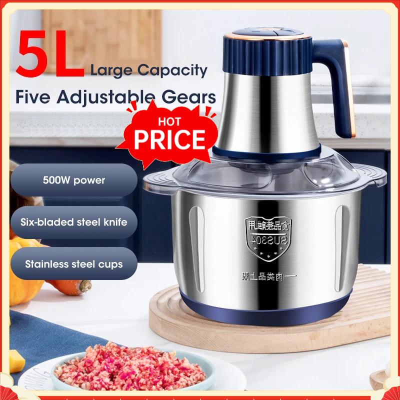 Penggiling Daging Listrik 5L,  - Baby Food Vegetables ulasan dan harga