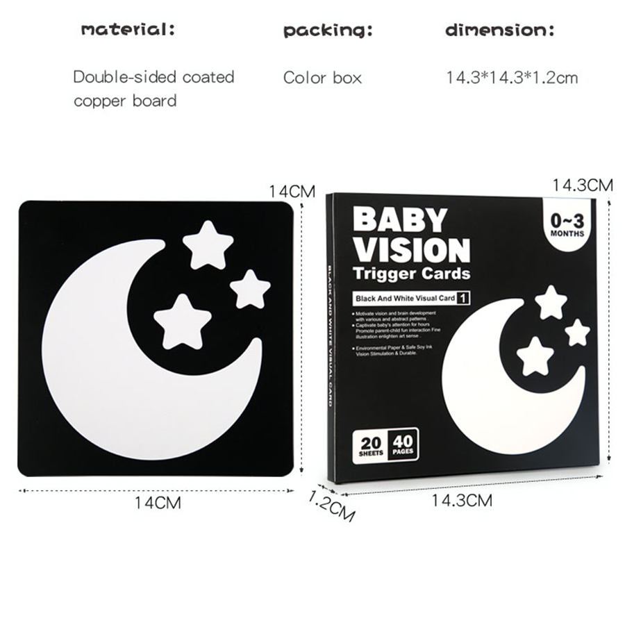 Kartu stimulasi Visual bayi mo - Baby Food Eat ulasan dan harga