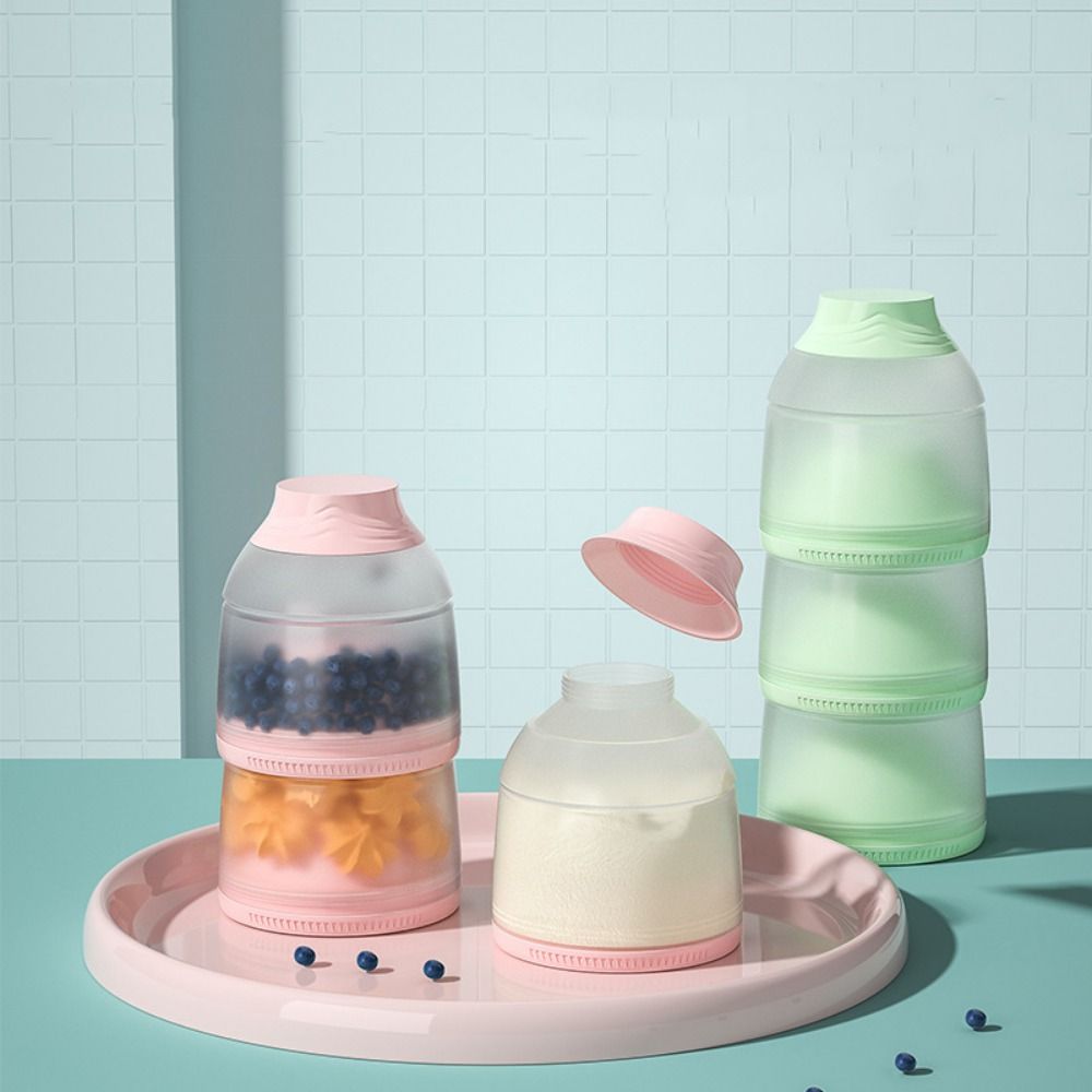 Kotak Susu Bubuk Bayi 3 Lapis  - Baby Food Dispenser ulasan dan harga