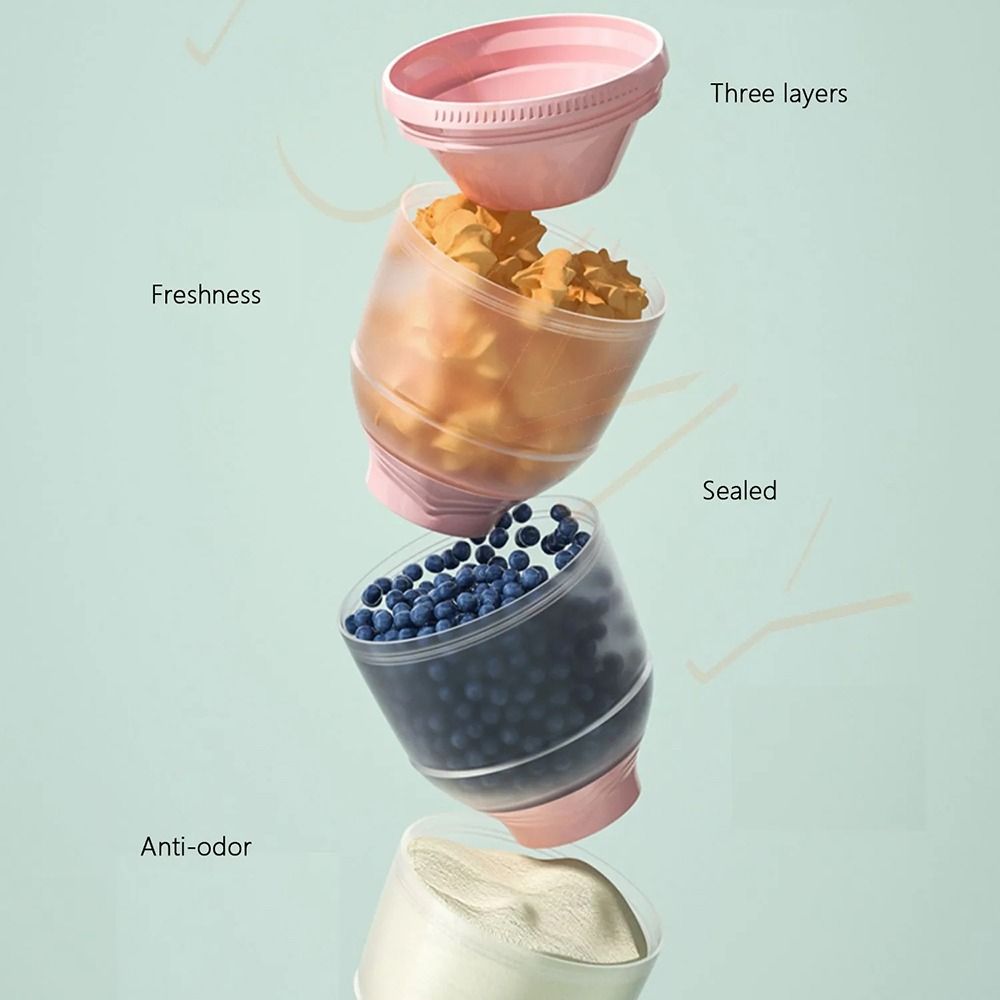 Kotak Susu Bubuk Bayi 3 Lapis  - Baby Food Dispenser ulasan dan harga