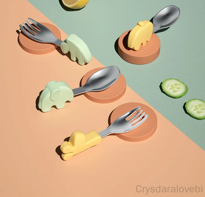 1setElephant Sendok Garpu Pend - Baby Food In Japan ulasan dan harga
