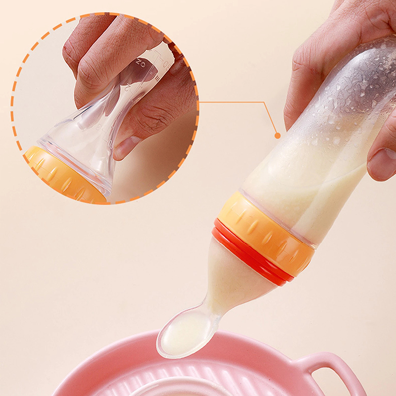 Meremas botol makan silikon la - Baby Food Jars ulasan dan harga