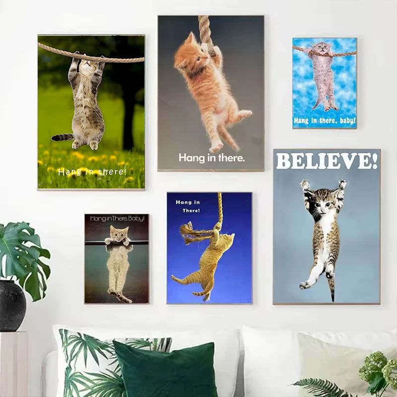 Poster Yoga Kucing Lucu Bayi G - Baby Food Oil ulasan dan harga