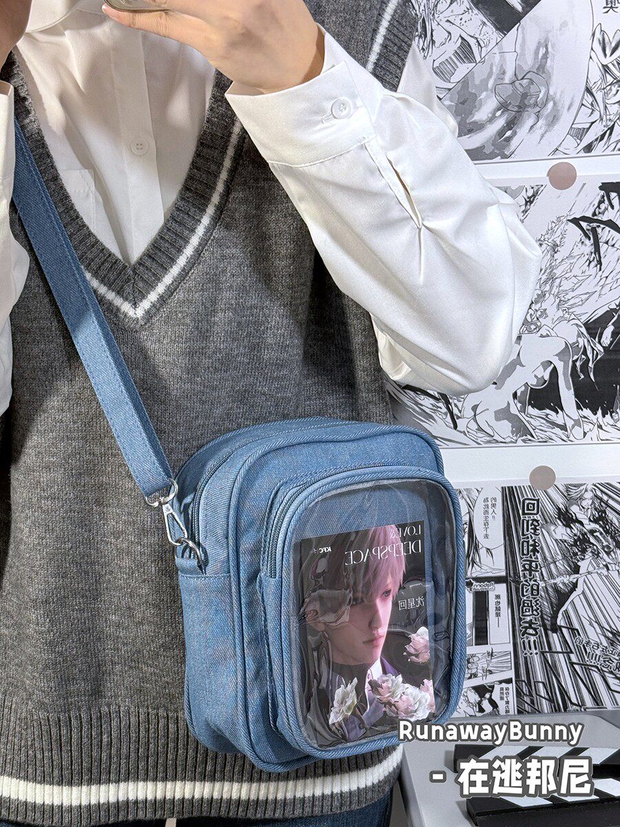 Tas Selempang Denim Jepang unt - Baby Food In Japan ulasan dan harga