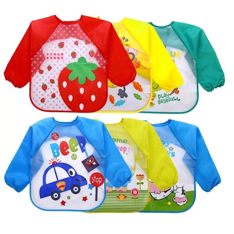 Celemek lengan panjang bayi, p - Baby Food Eat ulasan dan harga
