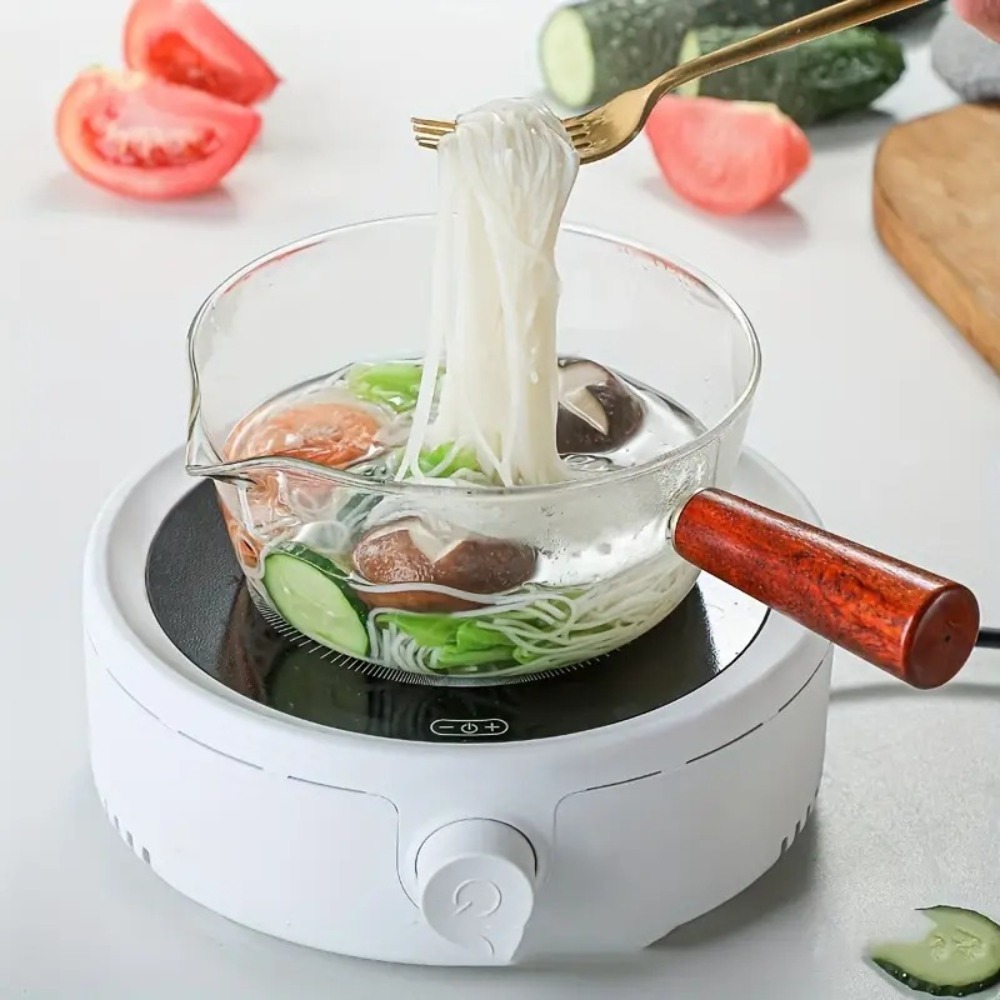 Panci Susu Kaca Gagang Kayu Ta - Baby Food Warmer ulasan dan harga