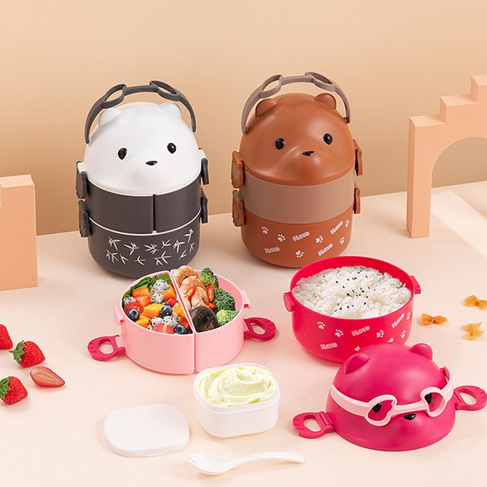 1 buah kotak Bento termal beru - Baby Food Lunch ulasan dan harga