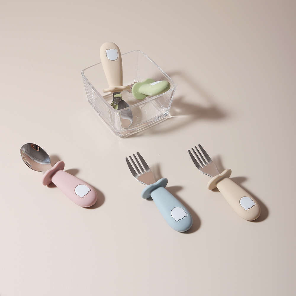 Sendok dan Garpu Silikon Bentu - Baby Food Lunch ulasan dan harga
